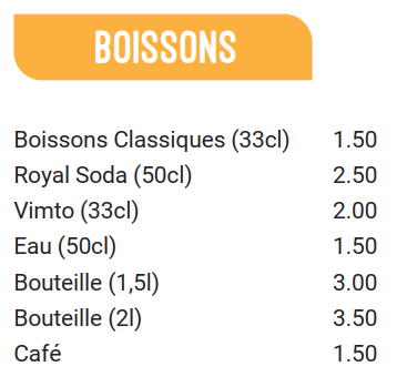Boissons
